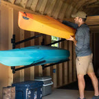 Almacenamiento de kayaks | Soporte ajustable para interior | 2 niveles