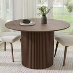 Mesas de comedor de madera maciza redondas de 46 pulgadas Mesas de cocina
