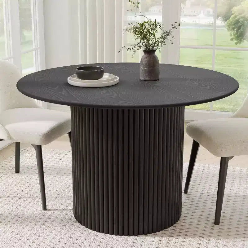46 Round Solid Wood Dining Table Kitchen Tables
