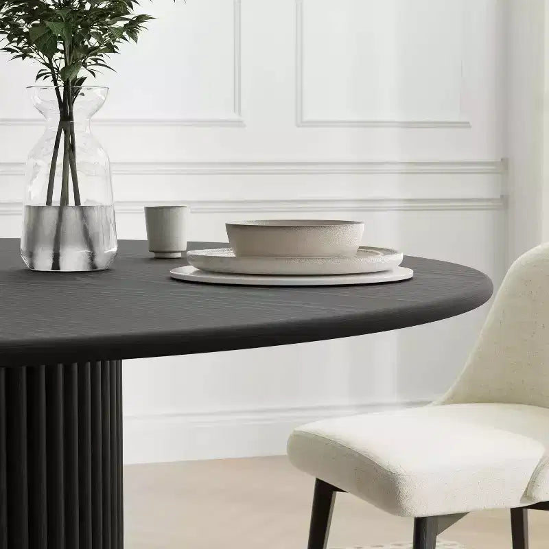 46 Round Solid Wood Dining Table Kitchen Tables