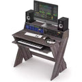 Glorious Sound Desk Compact Professional Studio Workstation with Pull-out Keyboard Compartment (Walnut)