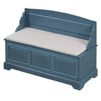 Banco Zapatero Retro de 41.7L x 17.9W con Dispositivos de Cierre Suave Seguro, Baúl de Almacenamiento con Almacenamiento Oculto y Cojín