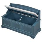 Banco Zapatero Retro de 41.7L x 17.9W con Dispositivos de Cierre Suave Seguro, Baúl de Almacenamiento con Almacenamiento Oculto y Cojín