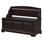Banco Zapatero Retro de 41.7L x 17.9W con Dispositivos de Cierre Suave Seguro, Baúl de Almacenamiento con Almacenamiento Oculto y Cojín