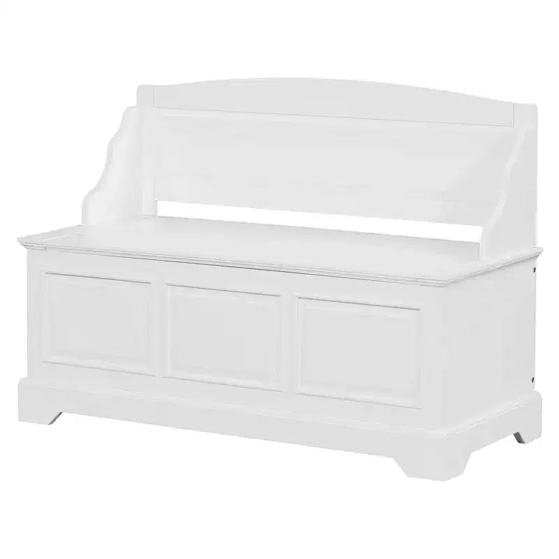 Banco Zapatero Retro de 41.7L x 17.9W con Dispositivos de Cierre Suave Seguro, Baúl de Almacenamiento con Almacenamiento Oculto y Cojín