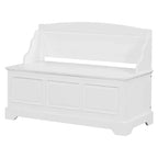 Banco Zapatero Retro de 41.7L x 17.9W con Dispositivos de Cierre Suave Seguro, Baúl de Almacenamiento con Almacenamiento Oculto y Cojín