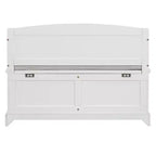 Banco Zapatero Retro de 41.7L x 17.9W con Dispositivos de Cierre Suave Seguro, Baúl de Almacenamiento con Almacenamiento Oculto y Cojín