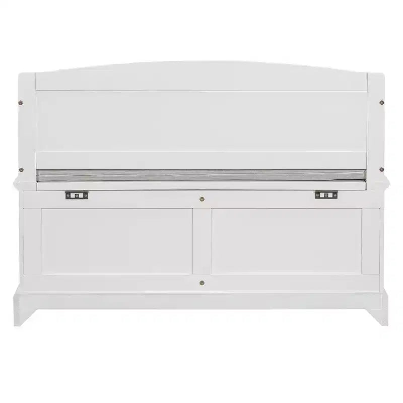 Banco Zapatero Retro de 41.7L x 17.9W con Dispositivos de Cierre Suave Seguro, Baúl de Almacenamiento con Almacenamiento Oculto y Cojín
