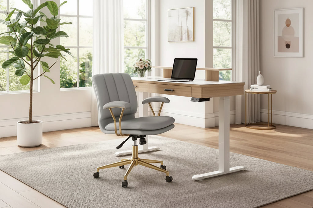 EUREKA ERGONOMIC Adena, Velvet Soft Cushion Office Chair