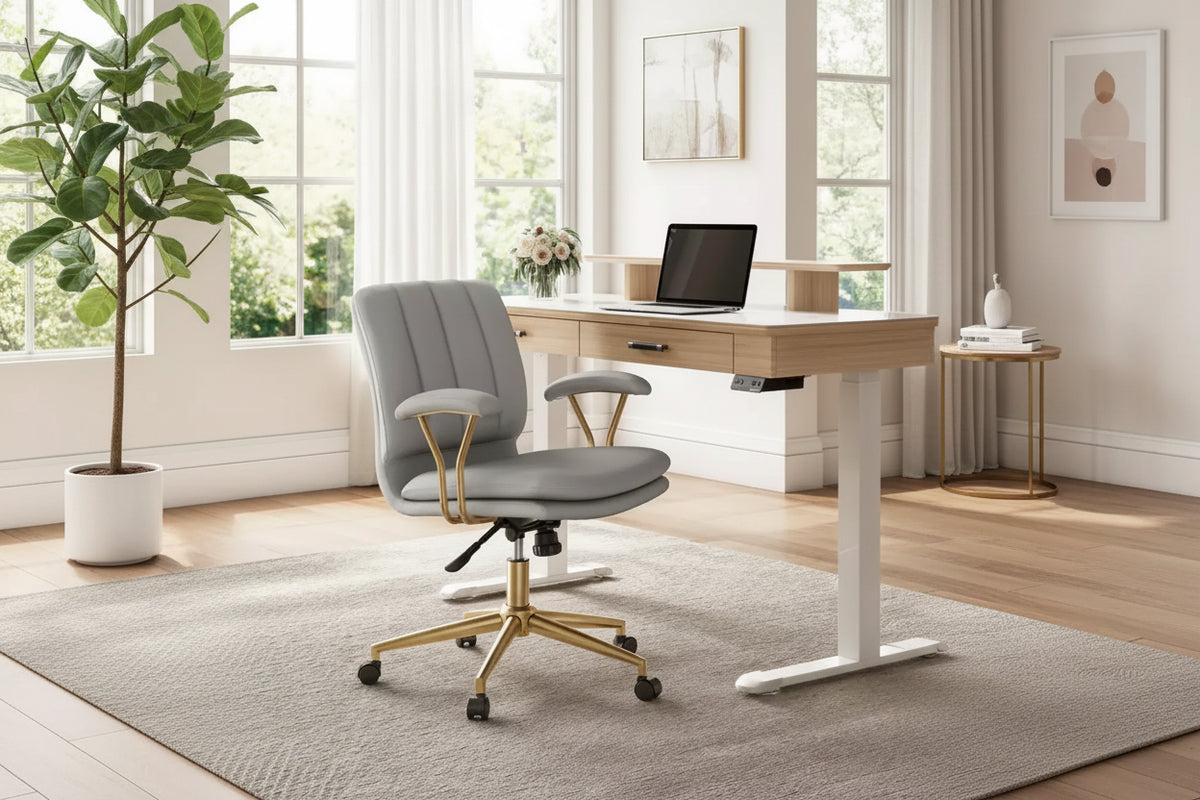 EUREKA ERGONOMIC Adena, Velvet Soft Cushion Office Chair