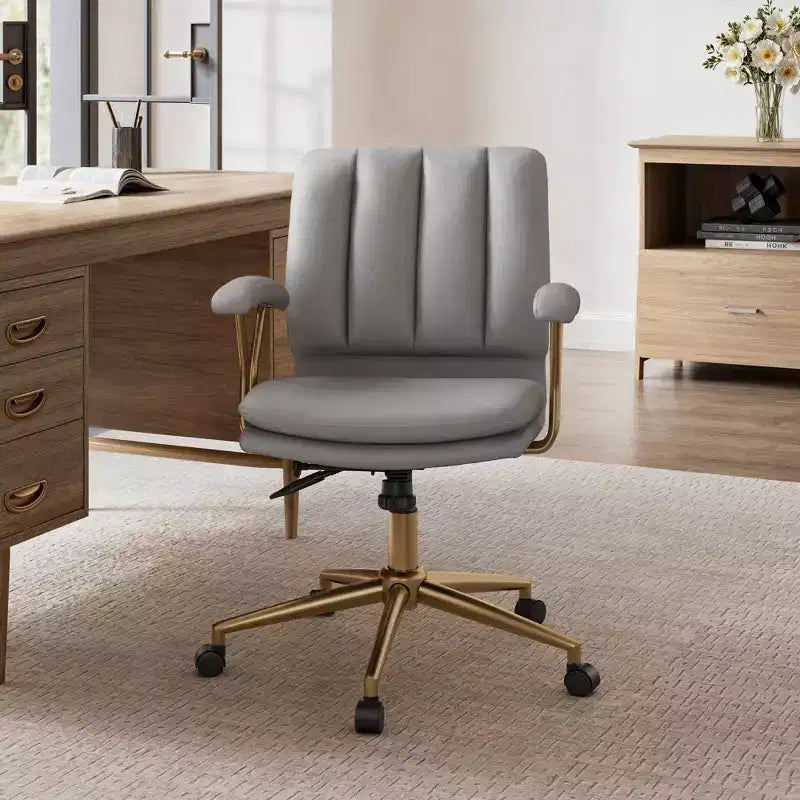 Velvet Soft Cushion Office Chair