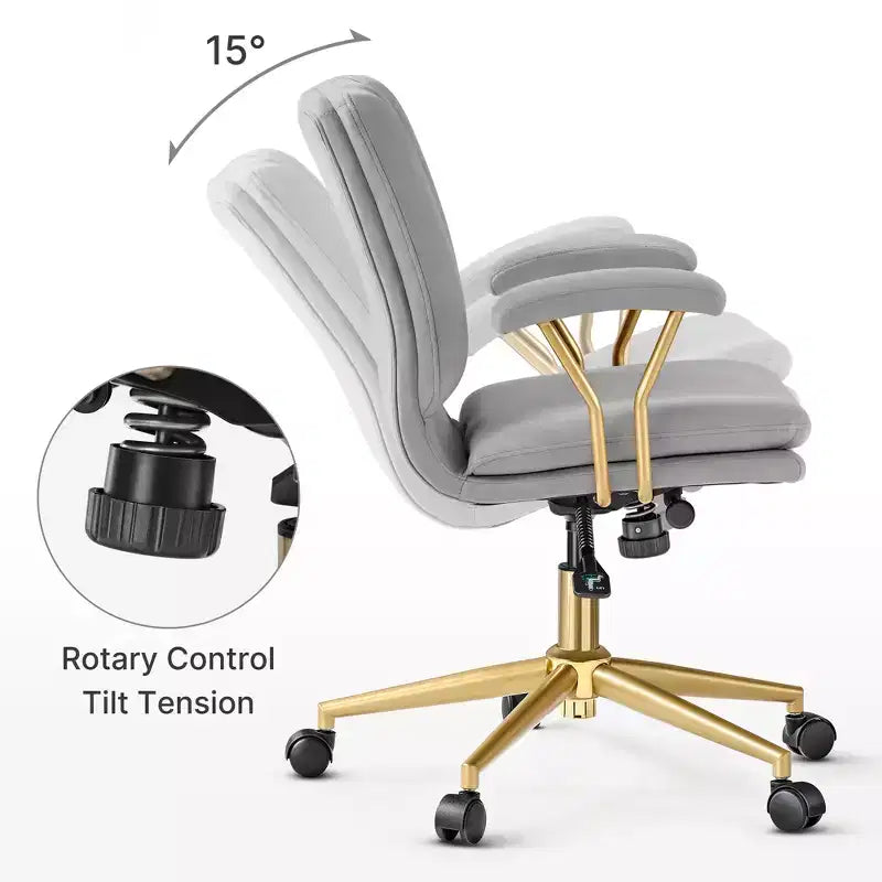 Velvet Soft Cushion Office Chair