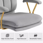 Sillón de oficina de terciopelo suave
