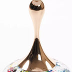 Mesa Auxiliar con Pedestal Metálico y Cola de Sirena de 21.2" H Elegance