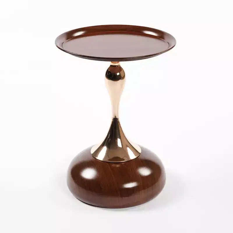 21.2 H Elegance Mermaid Tail Metal Pedestal End Table