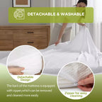 Colchón de espuma viscoelástica de gel de 5 pulgadas, colchón de firmeza media para un sueño fresco y alivio de la presión, certificado CertiPUR-US