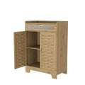 GDFStudio Mary Modern Farmhouse 2-Doors 41.34 H Storage Buffet Sideboard with Drawer and Adjustable Shelf