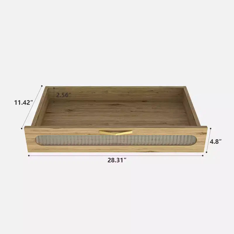 Modern Farmhouse 2-Doors 41.34 H Storage Buffet Sideboard with Drawer and Adjustable Shelf