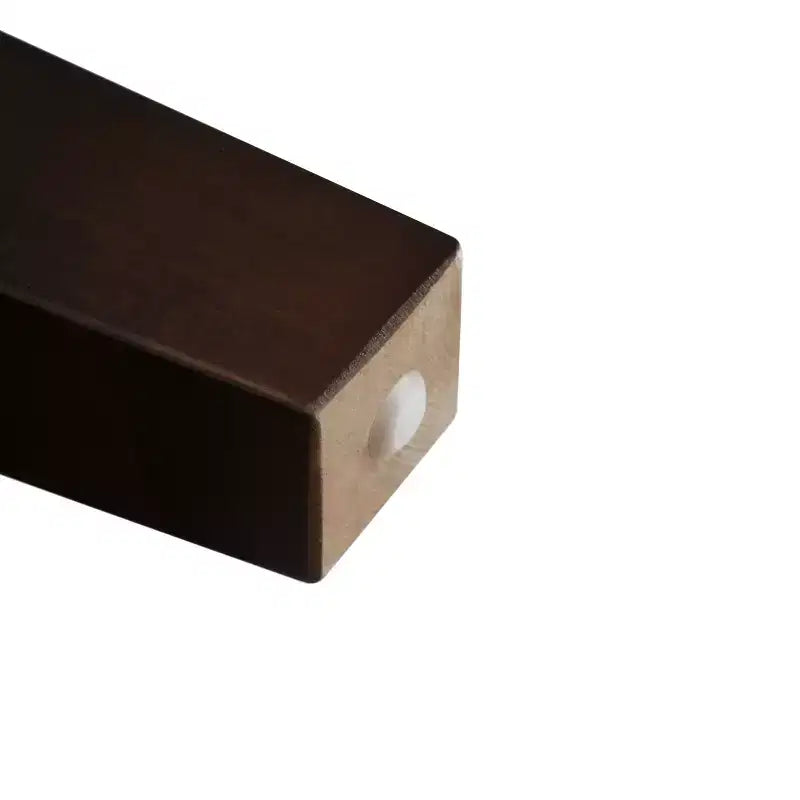 Otomana de almacenamiento contemporánea de piel sintética y madera de pino