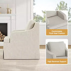 Sillón Acentual Moderno Tapizado en Pana con Cojín