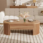 Mesa de centro elevable de 47.2'', mesa central ovalada de madera con almacenamiento oculto, mesa de cóctel moderna para sala de estar, dormitorio u oficina