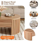 Mesa de centro elevable de 47.2'', mesa central ovalada de madera con almacenamiento oculto, mesa de cóctel moderna para sala de estar, dormitorio u oficina