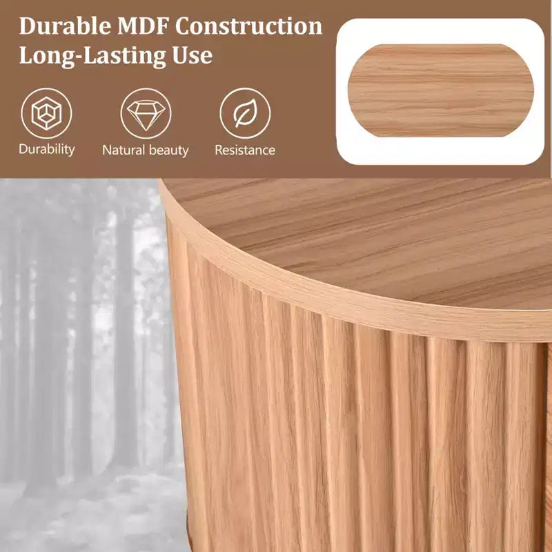 Mesa de centro elevable de 47.2'', mesa central ovalada de madera con almacenamiento oculto, mesa de cóctel moderna para sala de estar, dormitorio u oficina