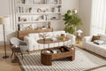 47.2'' Lift Top Coffee Table, Oval Wooden Center Table with Hidden Storage, Modern Cocktail Table for Living Room Bedroom Office