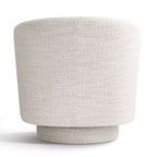 Sillón giratorio moderno de 30.5", tapizado en tela texturizada, sillón redondo individual para sala de estar, dormitorio o rincón de lectura