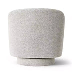 Sillón giratorio moderno de 30.5", tapizado en tela texturizada, sillón redondo individual para sala de estar, dormitorio o rincón de lectura