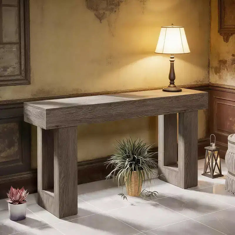 Mesa consola de madera de 63 pulgadas para recibidor