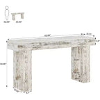 Mesa consola de madera de 63 pulgadas para recibidor