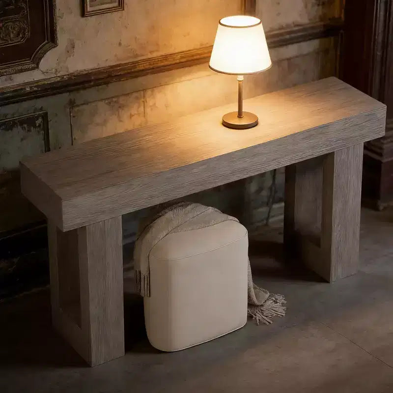 Mesa consola de madera de 63 pulgadas para recibidor