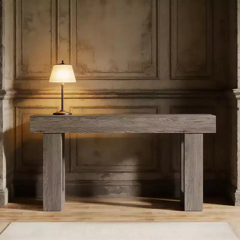Mesa consola de madera de 63 pulgadas para recibidor