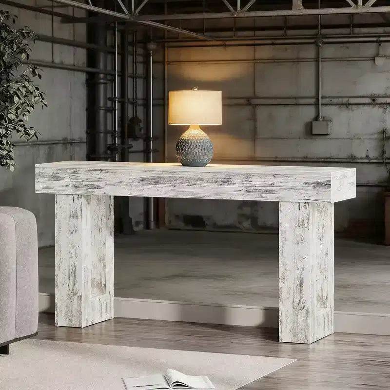 Mesa consola de madera de 63 pulgadas para recibidor