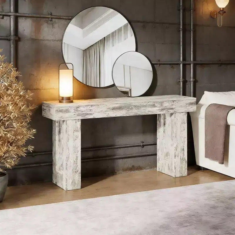 Mesa consola de madera de 63 pulgadas para recibidor