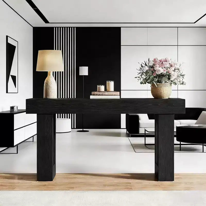 Mesa consola de madera de 63 pulgadas para recibidor