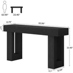 Mesa consola de madera de 63 pulgadas para recibidor