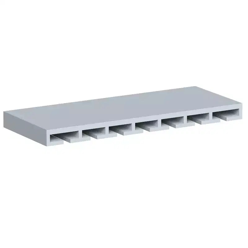 CASAINC 30 W x 1.5 H x 12 D Wine Glass Rack Hangers Under Cabinet, Solid Wood Frame, Water-Based Low-VOC Paint, RTA, Dove Gray