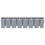 30 Ancho x 1.5 Alto x 12 Profundo Organizador de Copas de Vino para Bajo Gabinete, Marco de Madera Sólida, Pintura al Agua de Bajo VOC, Desmontado (RTA), Gris Paloma