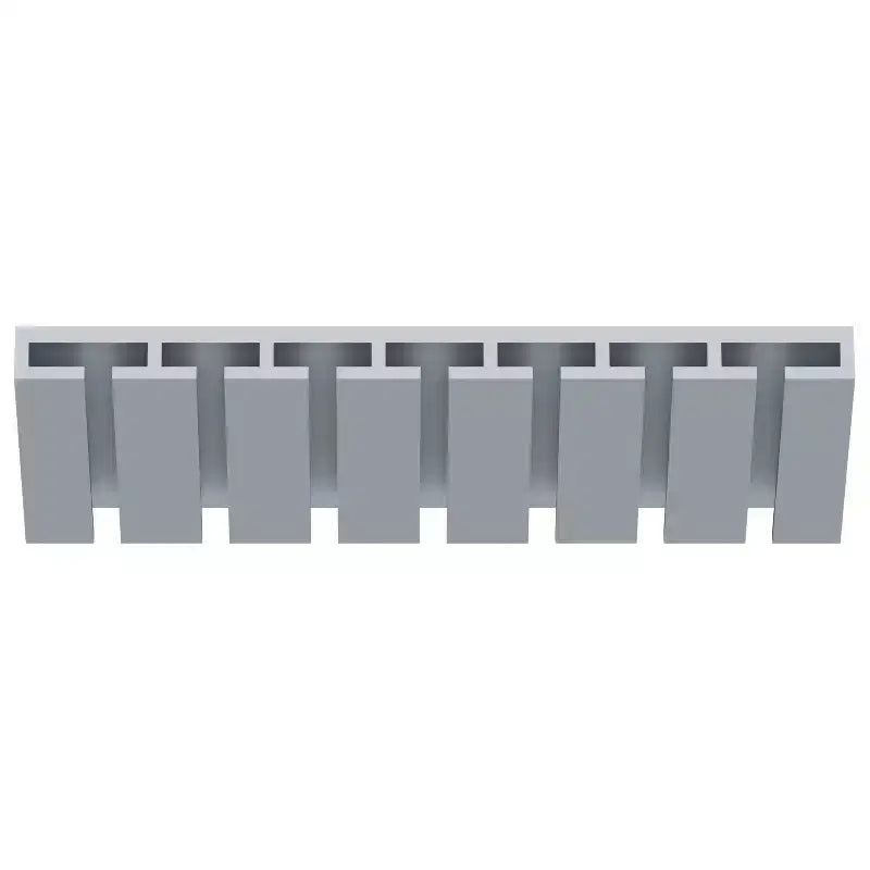 30 W x 1.5 H x 12 D Wine Glass Rack Hangers Under Cabinet, Solid Wood Frame, Water-Based Low-VOC Paint, RTA, Dove Gray