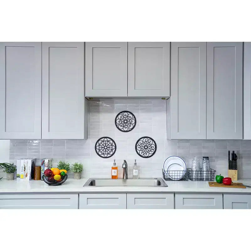 30 W x 1.5 H x 12 D Wine Glass Rack Hangers Under Cabinet, Solid Wood Frame, Water-Based Low-VOC Paint, RTA, Dove Gray