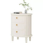 Lantine Wooden Farmhouse 3 Drawers Nightstand