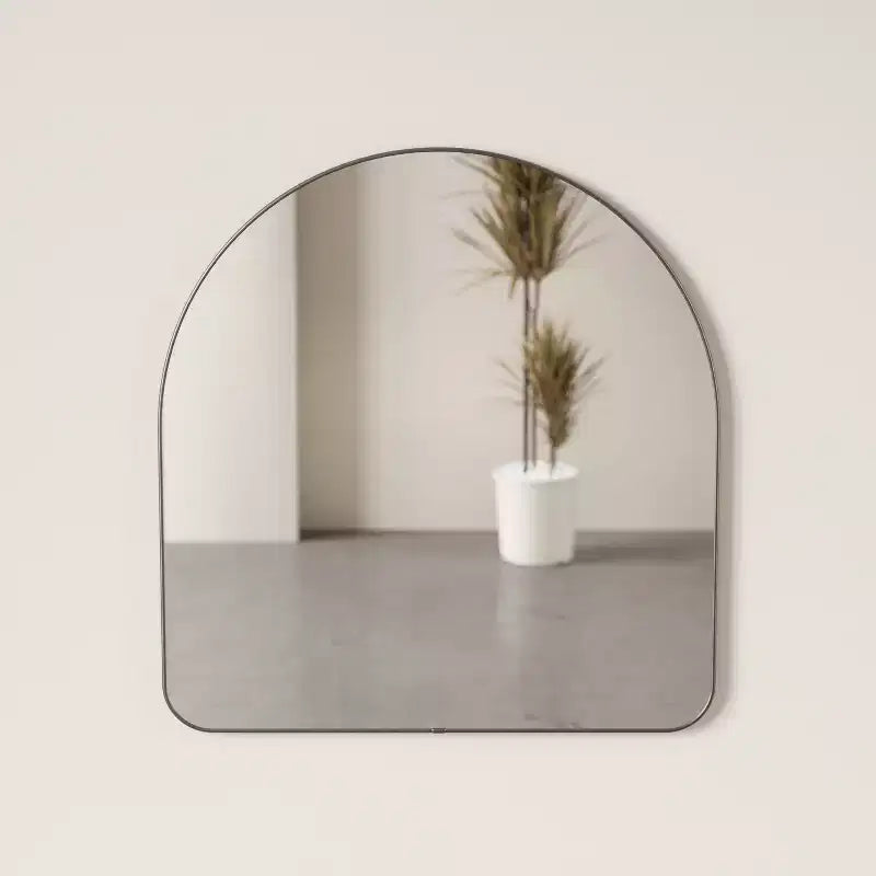 Espejo de pared decorativo arqueado de 34 x 36