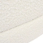 Cama Sofá Curva para Perros de 36", Mediana, Boucle Blanco Marfil