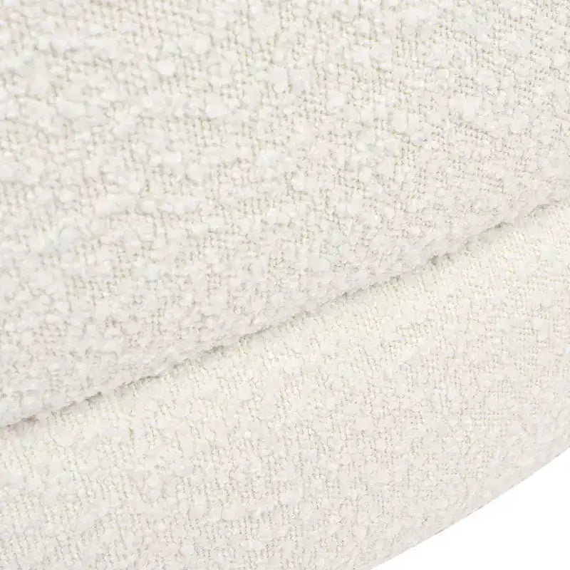 36 Curved Dog Sofa Bed, Medium, Ivory White Boucle