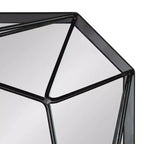 Espejo de pared decorativo de metal rectangular de 22 x 28