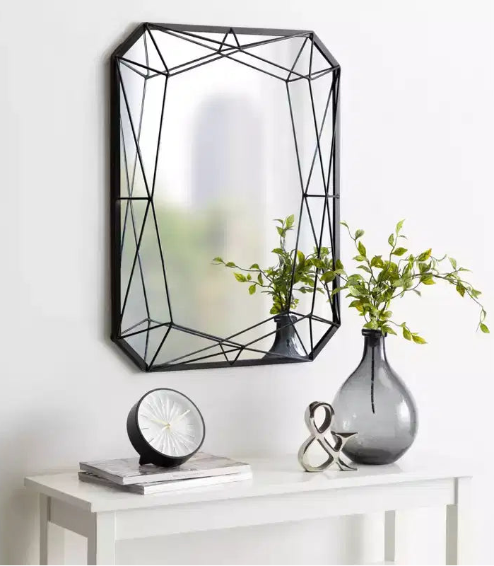 22 x 28 Rectangle Metal Accent Wall Mirror