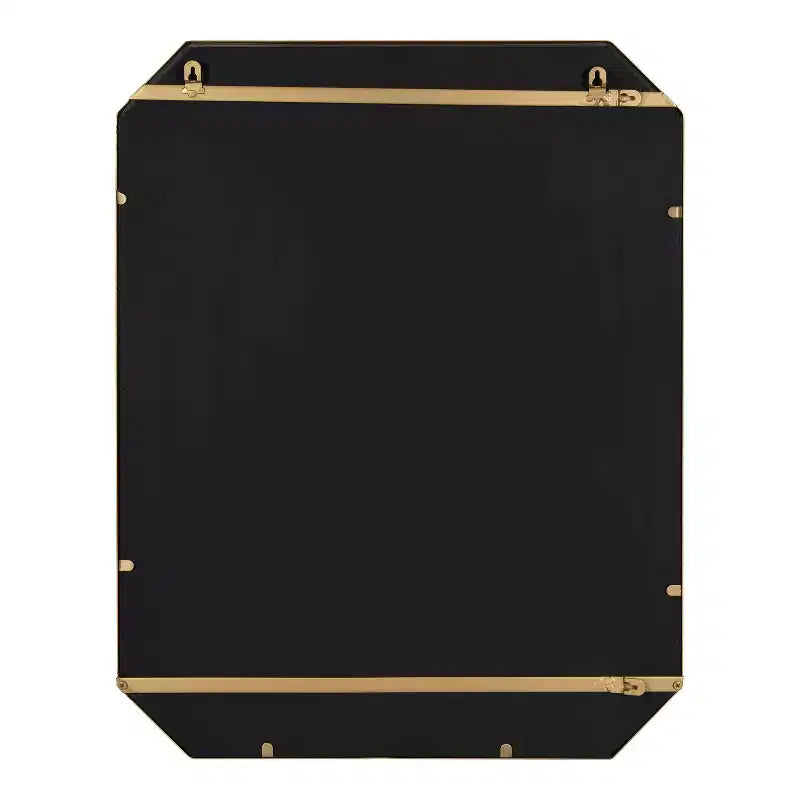 Espejo de pared decorativo de metal rectangular de 22 x 28