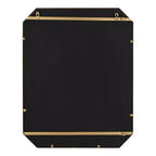 Espejo de pared decorativo de metal rectangular de 22 x 28
